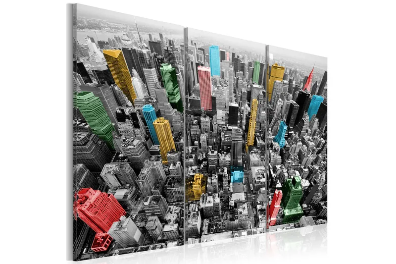 Tavla New York in the CMYK color model 90x60, Artgeist sp. z o. o.