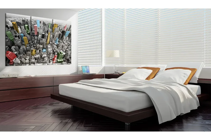 Tavla New York in the CMYK color model 90x60 - Artgeist sp. z o. o. - Inredning - Tavlor & konst - Canvastavlor