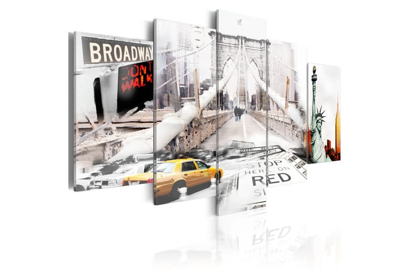 Tavla New York In The Fog 200x100, Artgeist sp. z o. o.