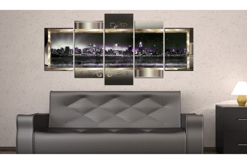 Tavla New York Starry Night 200x100 - Artgeist sp. z o. o. - Inredning - Tavlor & konst - Canvastavlor