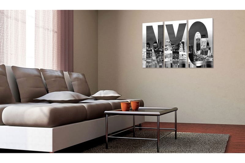 Tavla New York (svart och vitt) 90x60 - Artgeist sp. z o. o. - Inredning - Tavlor & konst - Canvastavlor