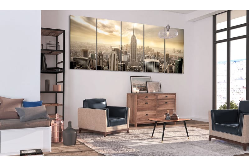 Tavla New York View On Manhattan 200x80 - Artgeist sp. z o. o. - Inredning - Tavlor & konst - Canvastavlor