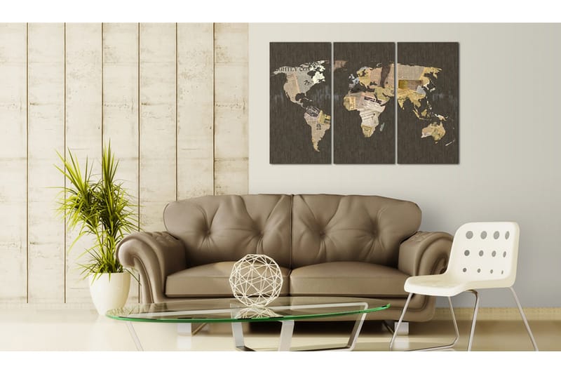 Tavla News Of The World Triptyken 120x80 - Artgeist sp. z o. o. - Inredning - Tavlor & konst - Canvastavlor