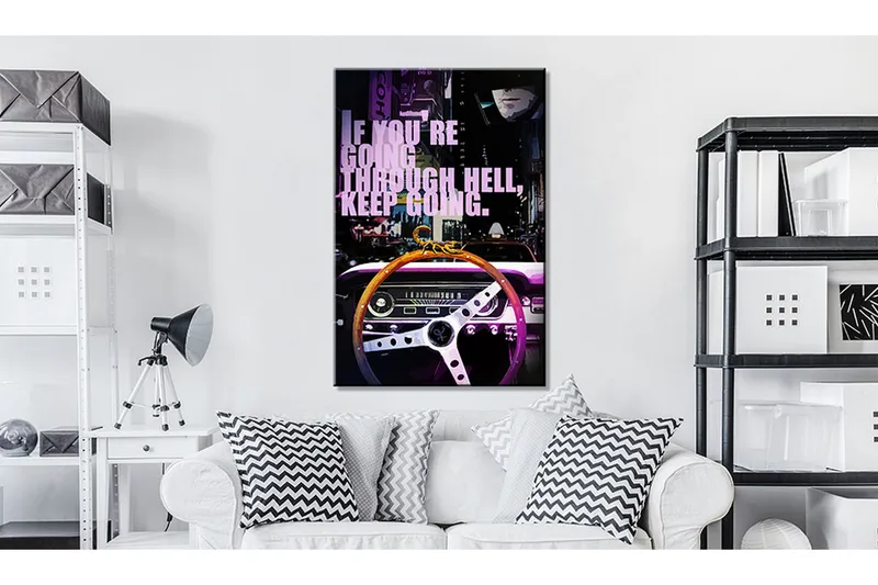 Tavla Night Road 80x120 cm - Inredning - Tavlor & konst - Canvastavlor