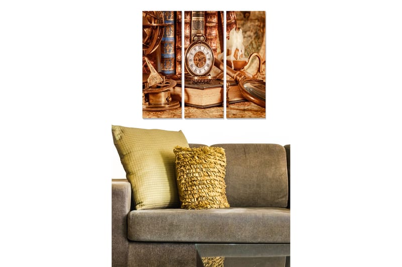 Tavla Nostalgic 3-pack Flerfärgad - 20x50 cm - Inredning - Tavlor & konst - Canvastavlor