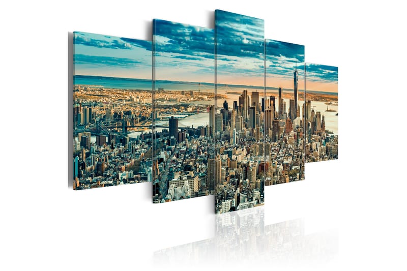 Tavla Ny Dream City 200x100 - Artgeist sp. z o. o. - Inredning - Tavlor & konst - Canvastavlor