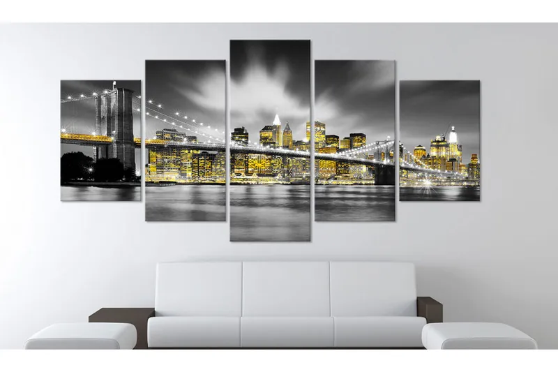 Tavla Nyc Amber Eyes 100x50 - Artgeist sp. z o. o. - Inredning - Tavlor & konst - Canvastavlor