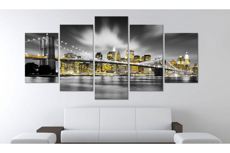 Tavla Nyc Amber Eyes 200x100 - Artgeist sp. z o. o. - Inredning - Tavlor & konst - Canvastavlor