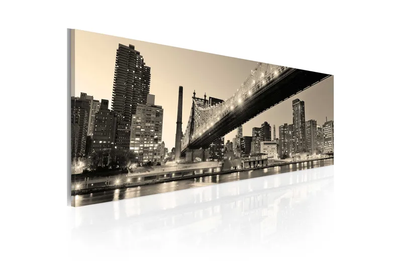 Tavla NYC night tales 135x45 cm - Inredning - Tavlor & konst - Canvastavlor