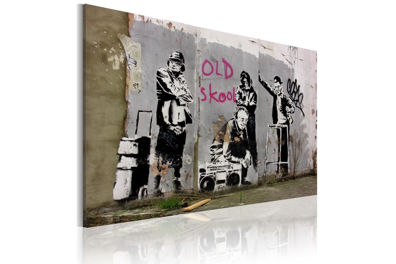 Tavla Old School Banksy 60x40 - Artgeist sp. z o. o. - Inredning - Tavlor & konst - Canvastavlor