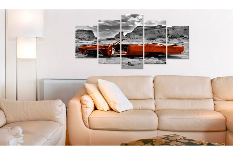 Tavla Orange Car 200x100 - Artgeist sp. z o. o. - Inredning - Tavlor & konst - Canvastavlor