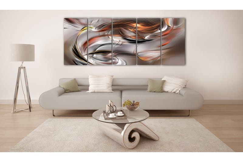 Tavla Orange Chaos 200x80 - Artgeist sp. z o. o. - Inredning - Tavlor & konst - Canvastavlor