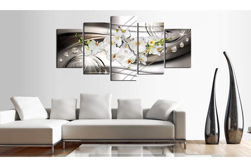 Tavla Orchid With Diamonds 100x50 - Artgeist sp. z o. o. - Inredning - Tavlor & konst - Canvastavlor