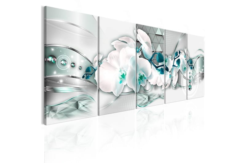 Tavla Orchises And Abstraction 200x80, Artgeist sp. z o. o.