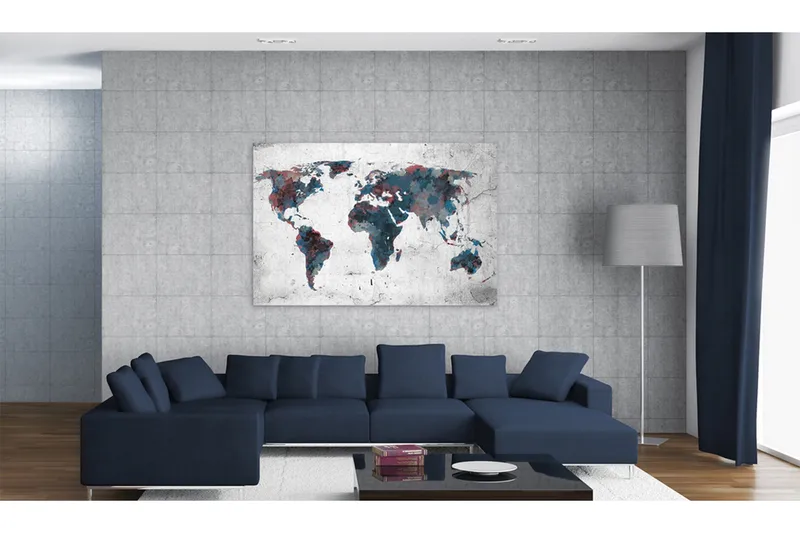 Tavla Oupptäckta Kontinenter 60x40 - Artgeist sp. z o. o. - Inredning - Tavlor & konst - Canvastavlor