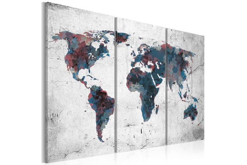 Tavla Oupptäckta kontinenter Triptych 90x60, Artgeist sp. z o. o.