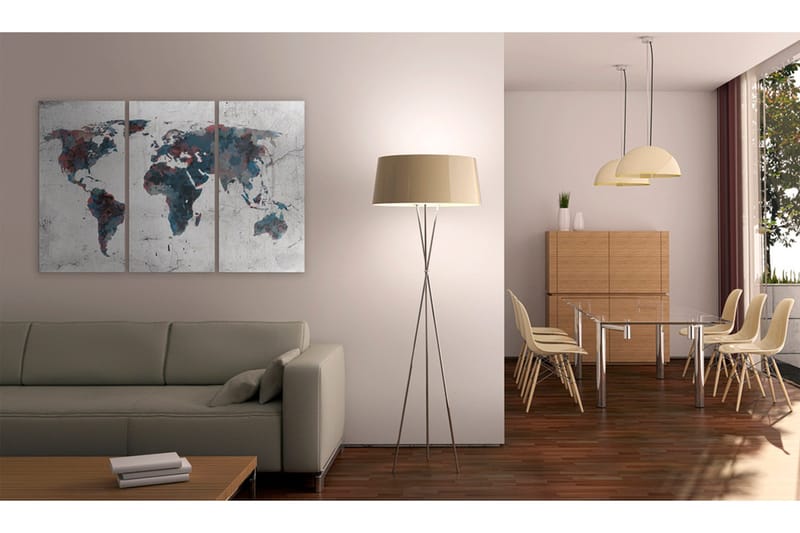 Tavla Oupptäckta kontinenter Triptych 90x60 - Artgeist sp. z o. o. - Inredning - Tavlor & konst - Canvastavlor