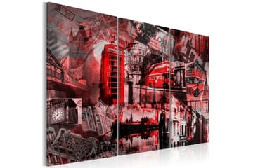 Tavla Röd London 120x80