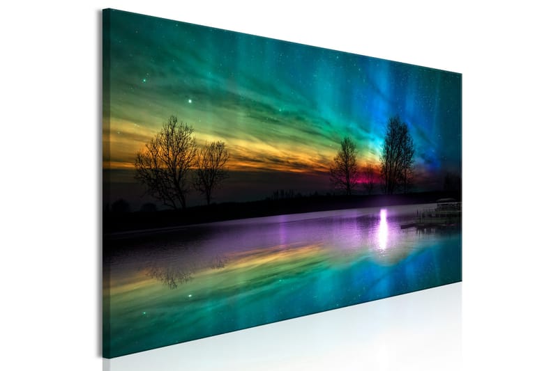 Tavla Rainbow Aurora (1 Part) Narrow 135x45 - Artgeist sp. z o. o. - Inredning - Tavlor & konst - Canvastavlor