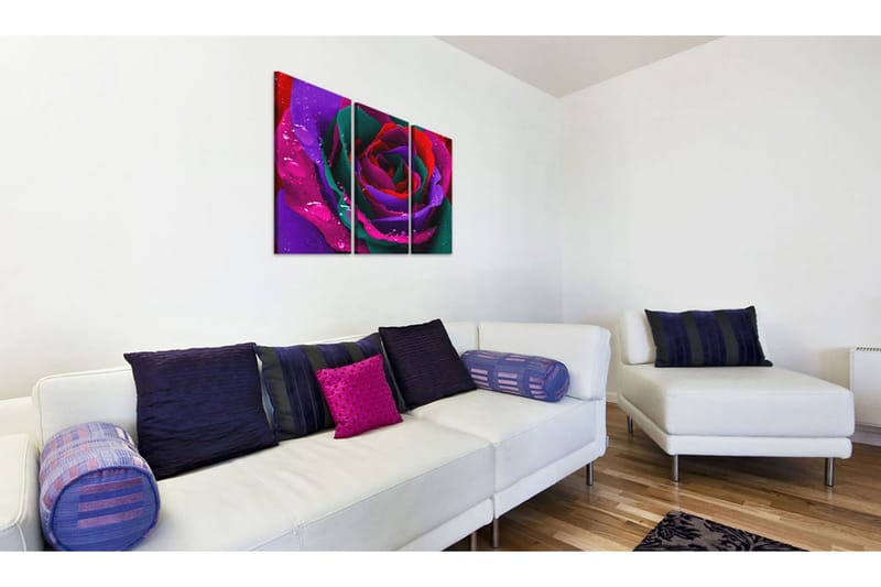 Tavla Rainbow-Färgade Rose 120x80 - Artgeist sp. z o. o. - Inredning - Tavlor & konst - Canvastavlor