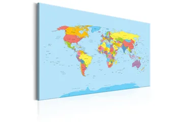 Tavla Rainbow Geography 60x40 - Artgeist sp. z o. o. - Inredning - Tavlor & konst - Canvastavlor