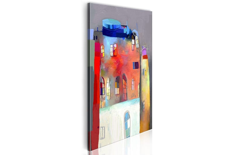 Tavla Rainbow-Hued House 40x80, Artgeist sp. z o. o.