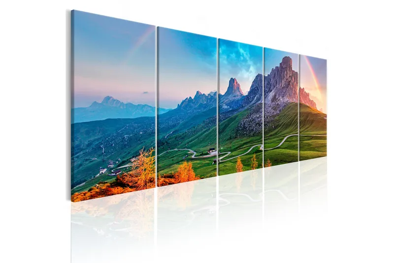 Tavla Rainbow In The Alps 225x90, Artgeist sp. z o. o.