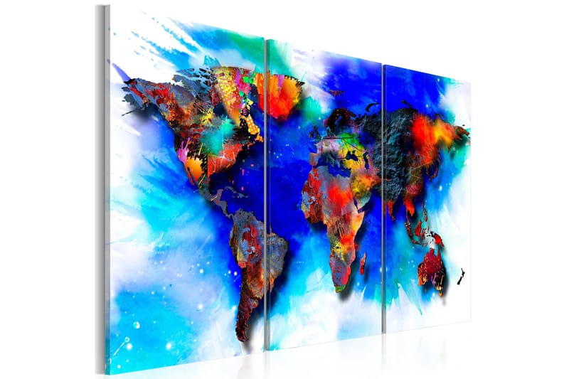 Tavla Rainbow Map 90x60, Artgeist sp. z o. o.