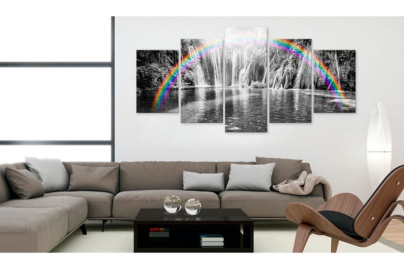 Tavla Rainbow On Grays 100x50 - Artgeist sp. z o. o. - Inredning - Tavlor & konst - Canvastavlor