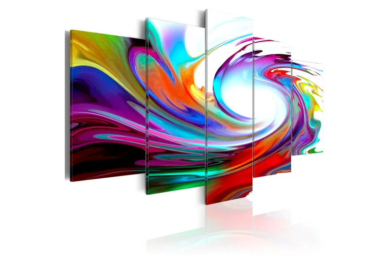 Tavla Rainbow Swirl 100x50, Artgeist sp. z o. o.