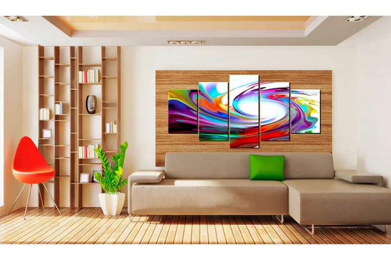 Tavla Rainbow Swirl 100x50 - Artgeist sp. z o. o. - Inredning - Tavlor & konst - Canvastavlor