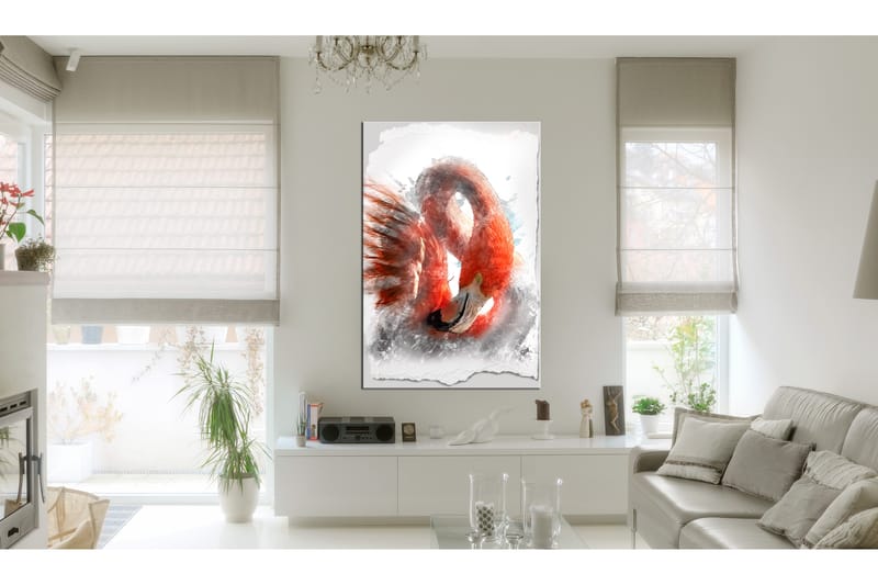 Tavla Red Flamingo 80x120 - Artgeist sp. z o. o. - Canvastavlor