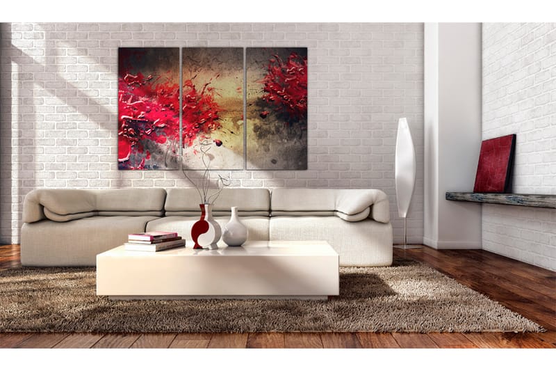 Tavla Red splash 90x60 - Artgeist sp. z o. o. - Inredning - Tavlor & konst - Canvastavlor
