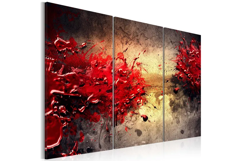 Tavla Red splash 90x60, Artgeist sp. z o. o.