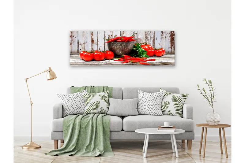 Tavla Red Vegetables (1 Part) Wood Narrow 150x50, undefined