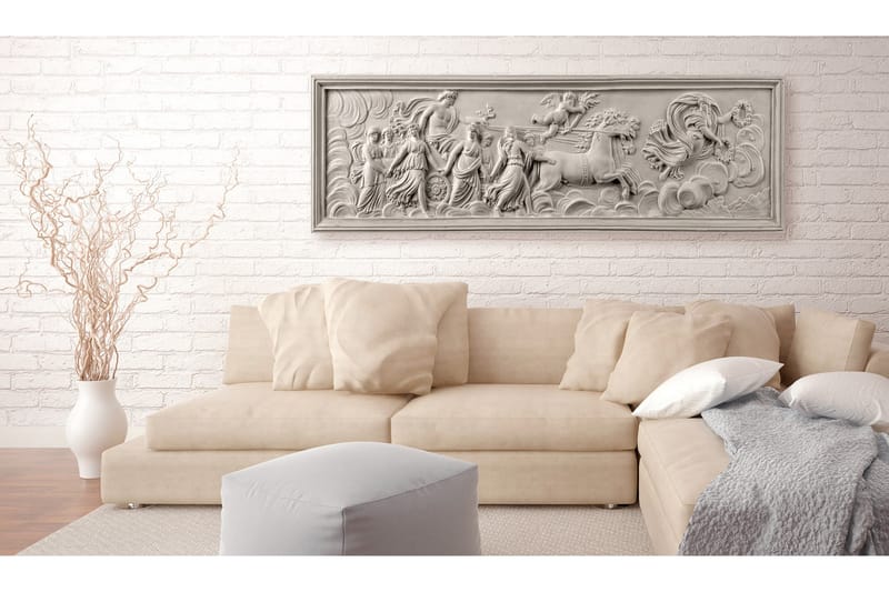 Tavla Relief: Apollo and Muses 135x45 - Artgeist sp. z o. o. - Canvastavlor