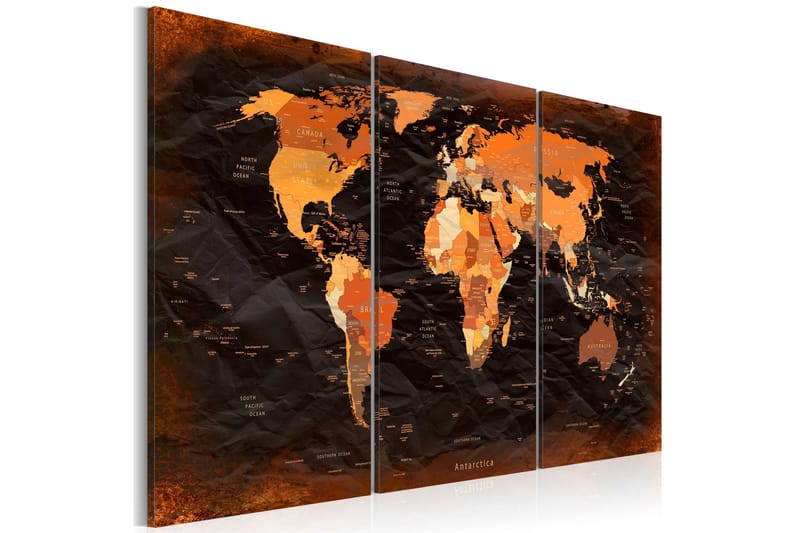 Tavla Remarkable Map 120x80, Artgeist sp. z o. o.