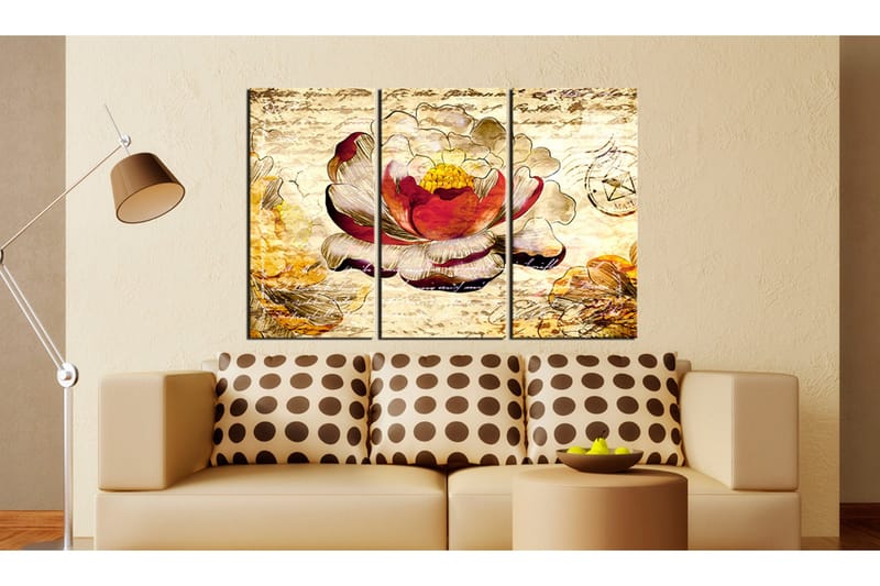 Tavla Retro flower 90x60 - Artgeist sp. z o. o. - Inredning - Tavlor & konst - Canvastavlor