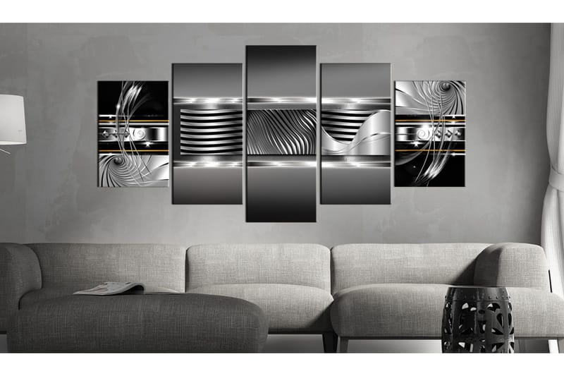 Tavla Rhythm Of Platinum 200x100 - Artgeist sp. z o. o. - Inredning - Tavlor & konst - Canvastavlor