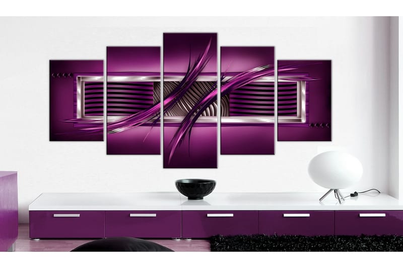 Tavla Rhythm Of Purple 200x100 - Artgeist sp. z o. o. - Inredning - Tavlor & konst - Canvastavlor