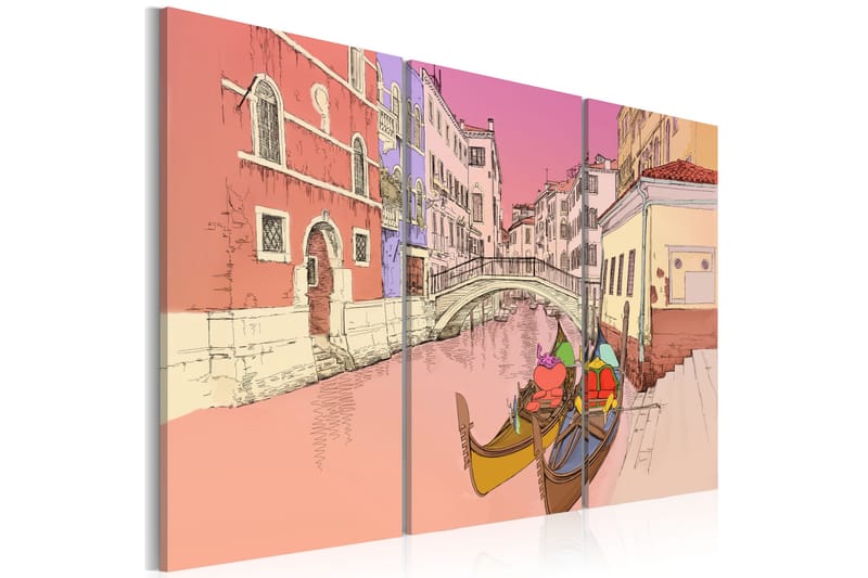 Tavla Romantic Gondolas 120x80, Artgeist sp. z o. o.