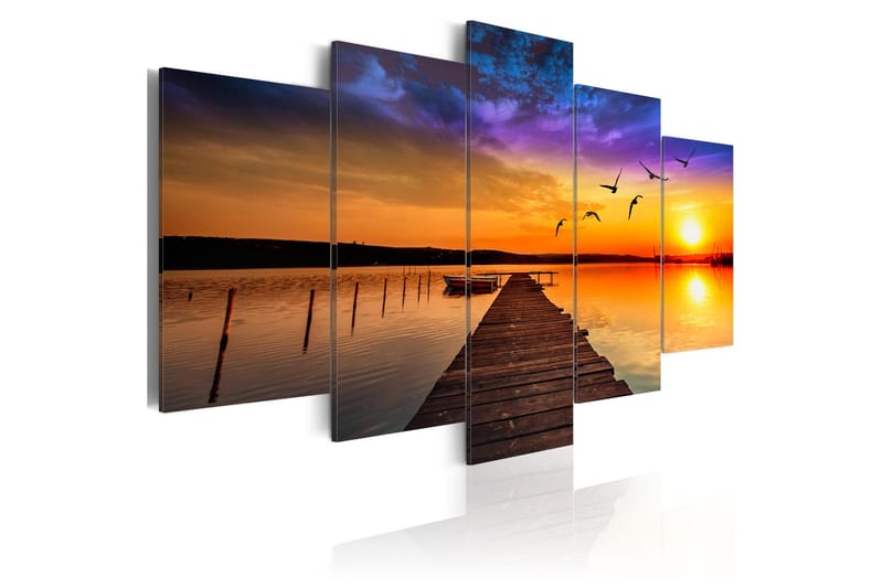 Tavla Romantic Lake 200x100 - Artgeist sp. z o. o. - Inredning - Tavlor & konst - Canvastavlor