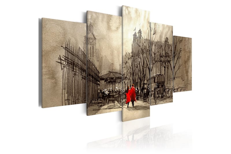Tavla Romantic Stroll 200x100 - Artgeist sp. z o. o. - Inredning - Tavlor & konst - Canvastavlor