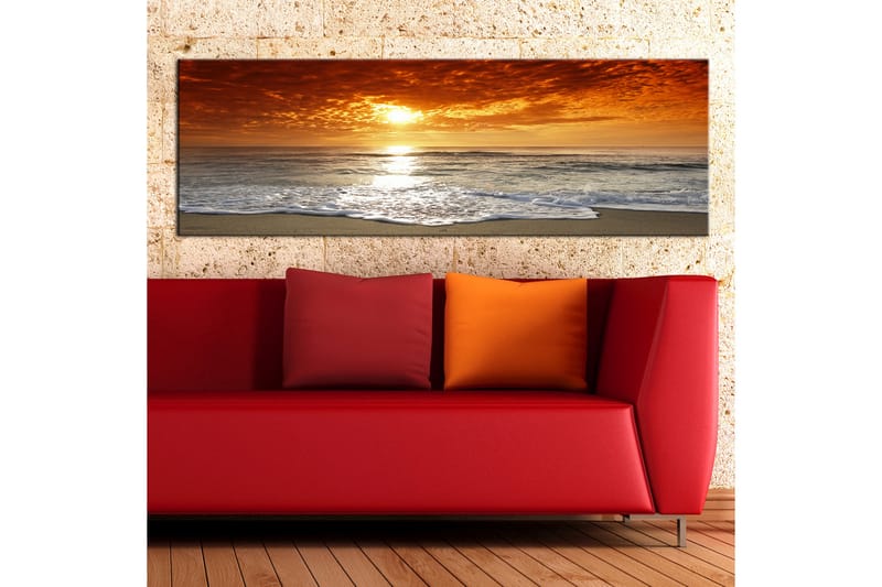 Tavla Romantic sunset 135x45 - Artgeist sp. z o. o. - Inredning - Tavlor & konst - Canvastavlor