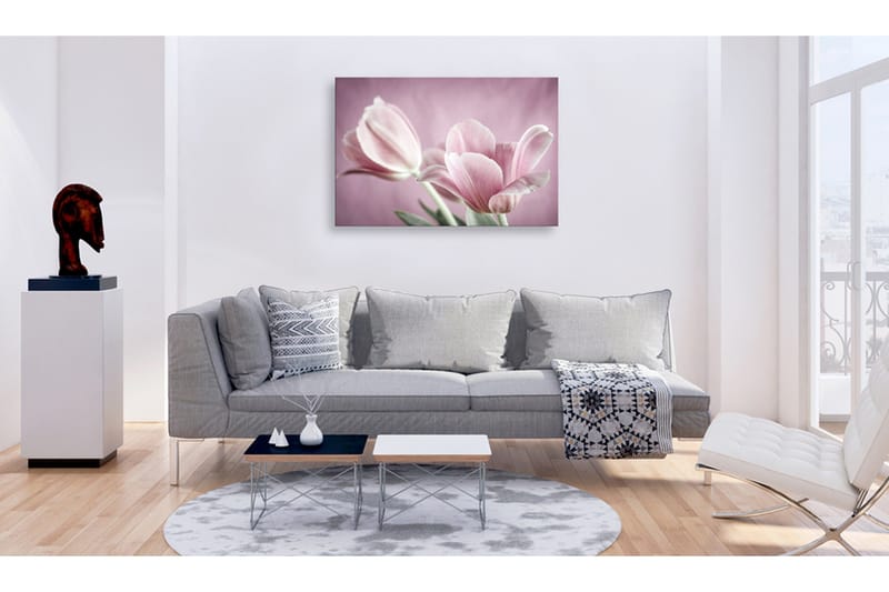 Tavla Romantic Tulips 90x60, Artgeist sp. z o. o.
