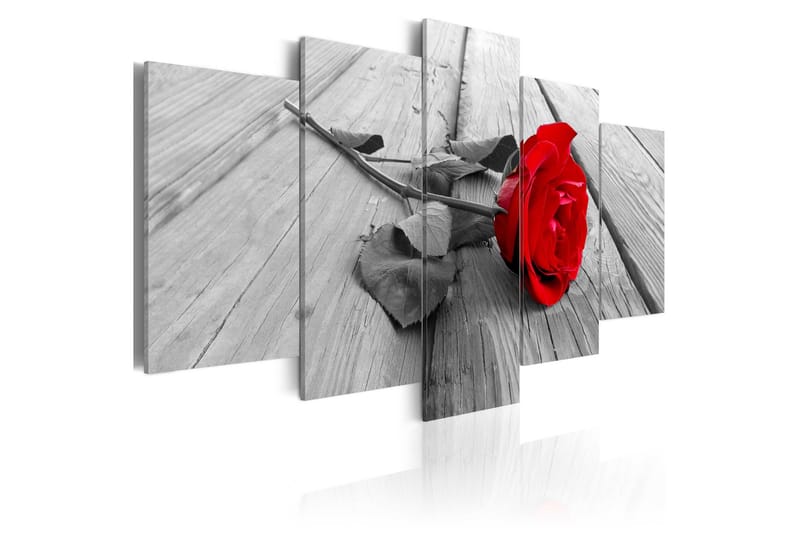 Tavla Rose On Wood 100x50, Artgeist sp. z o. o.