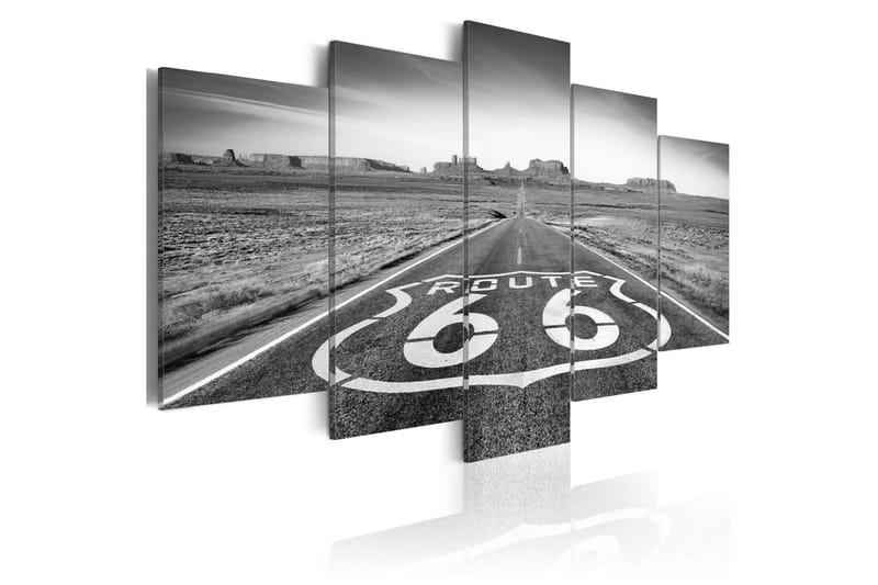 Tavla Route 66 Black And White 200x100, Artgeist sp. z o. o.