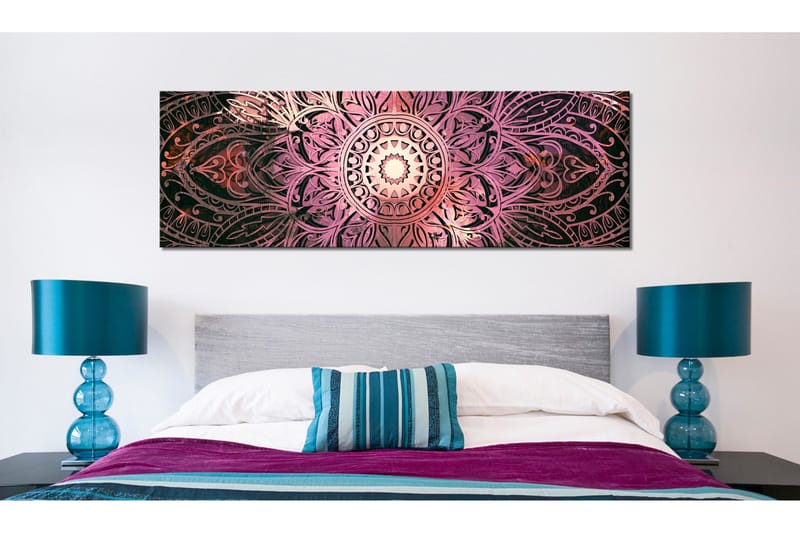 Tavla Ruby Mandala 135x45 - Artgeist sp. z o. o. - Inredning - Tavlor & konst - Canvastavlor