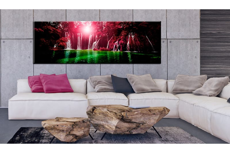 Tavla Ruby Waterfalls 120x40 - Artgeist sp. z o. o. - Inredning - Tavlor & konst - Canvastavlor