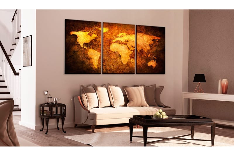 Tavla Rusty Continents 120x60 - Artgeist sp. z o. o. - Inredning - Tavlor & konst - Canvastavlor
